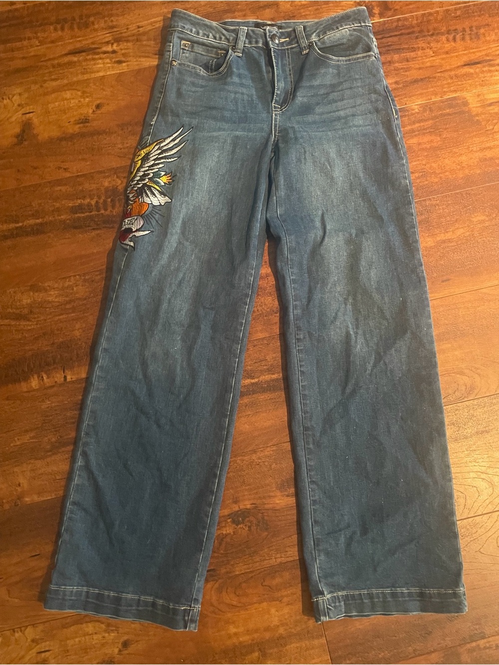 Ed Hardy wide leg jeans - Picture 2 of 4